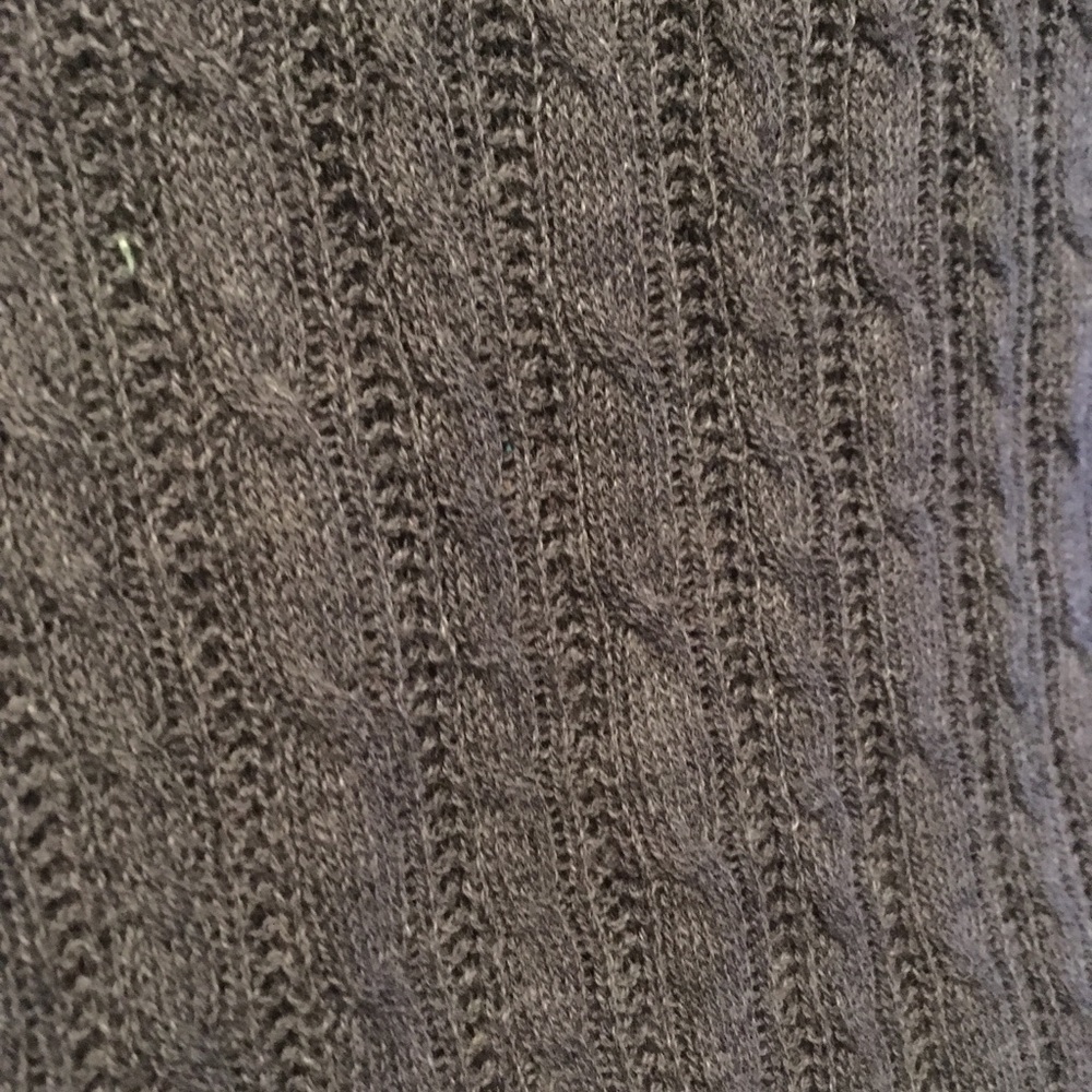 Charcoal grey cable knit turtleneck 🆕